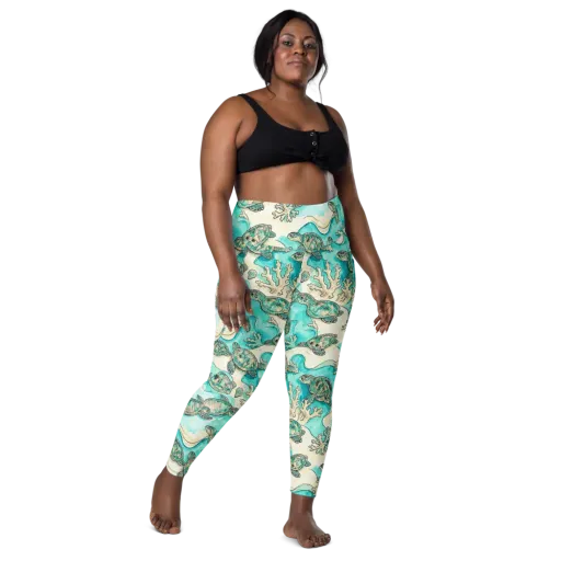 Lagoon Wanderers on a Leggings with Pockets
