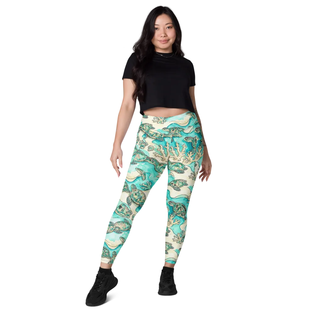 Lagoon Wanderers on Leggings with Pockets — Front