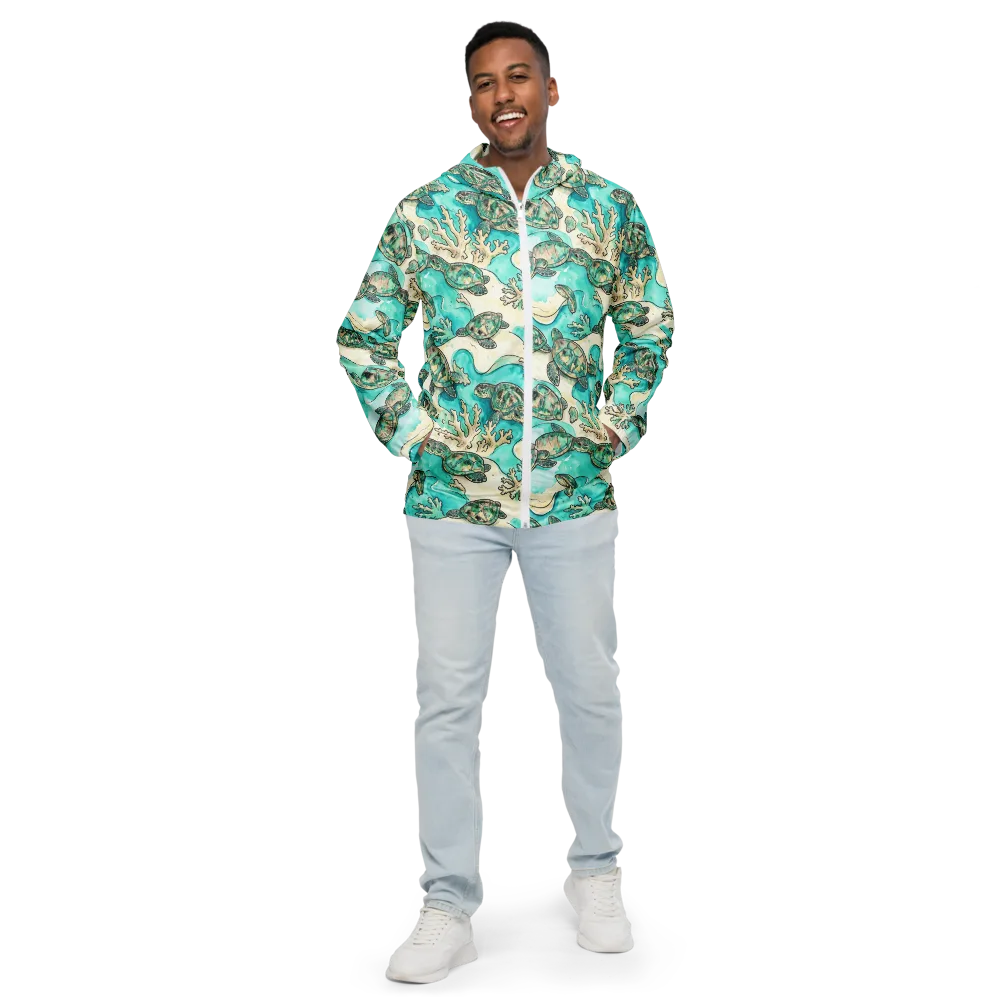 Lagoon Wanderers on Men's Windbreaker — Front