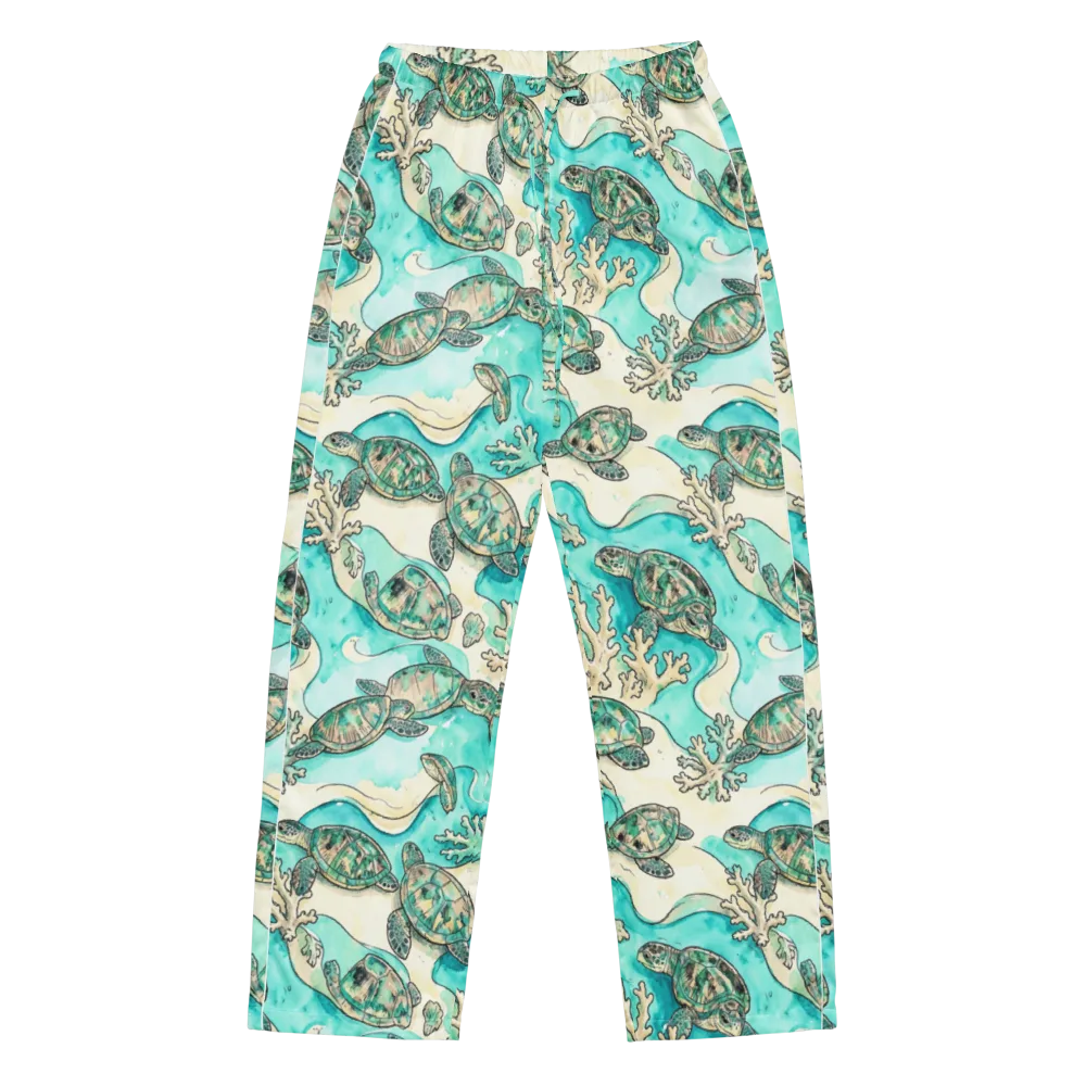 Lagoon Wanderers on Women's Pajama Pants — Front
