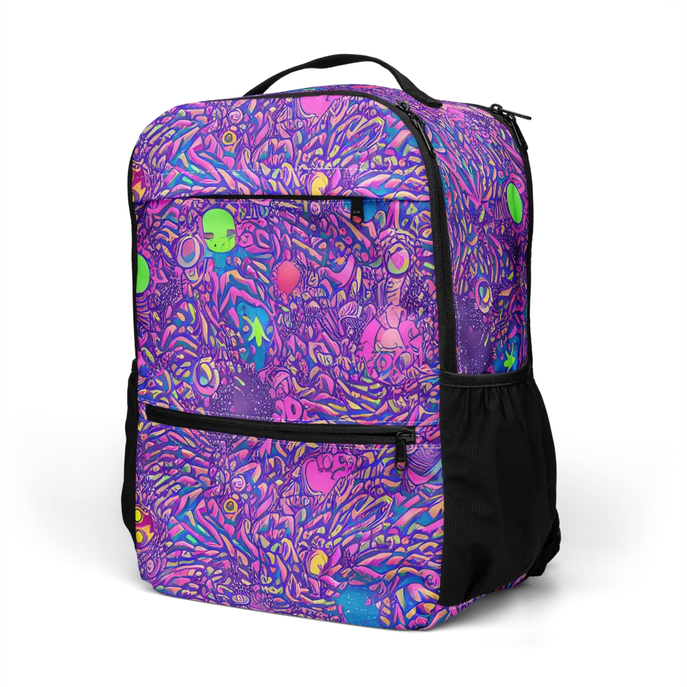 Neon Jungle on Utility Backpack — Left Front