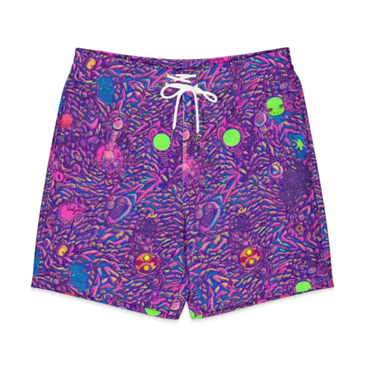 Neon Jungle on a Men's Board Shorts