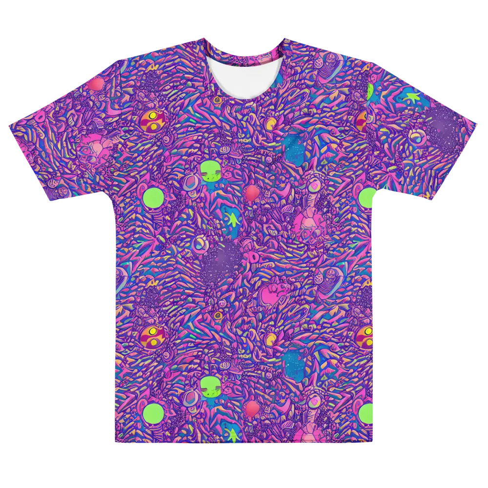 Neon Jungle on Men's Cotton Crew Neck T-Shirt — Front