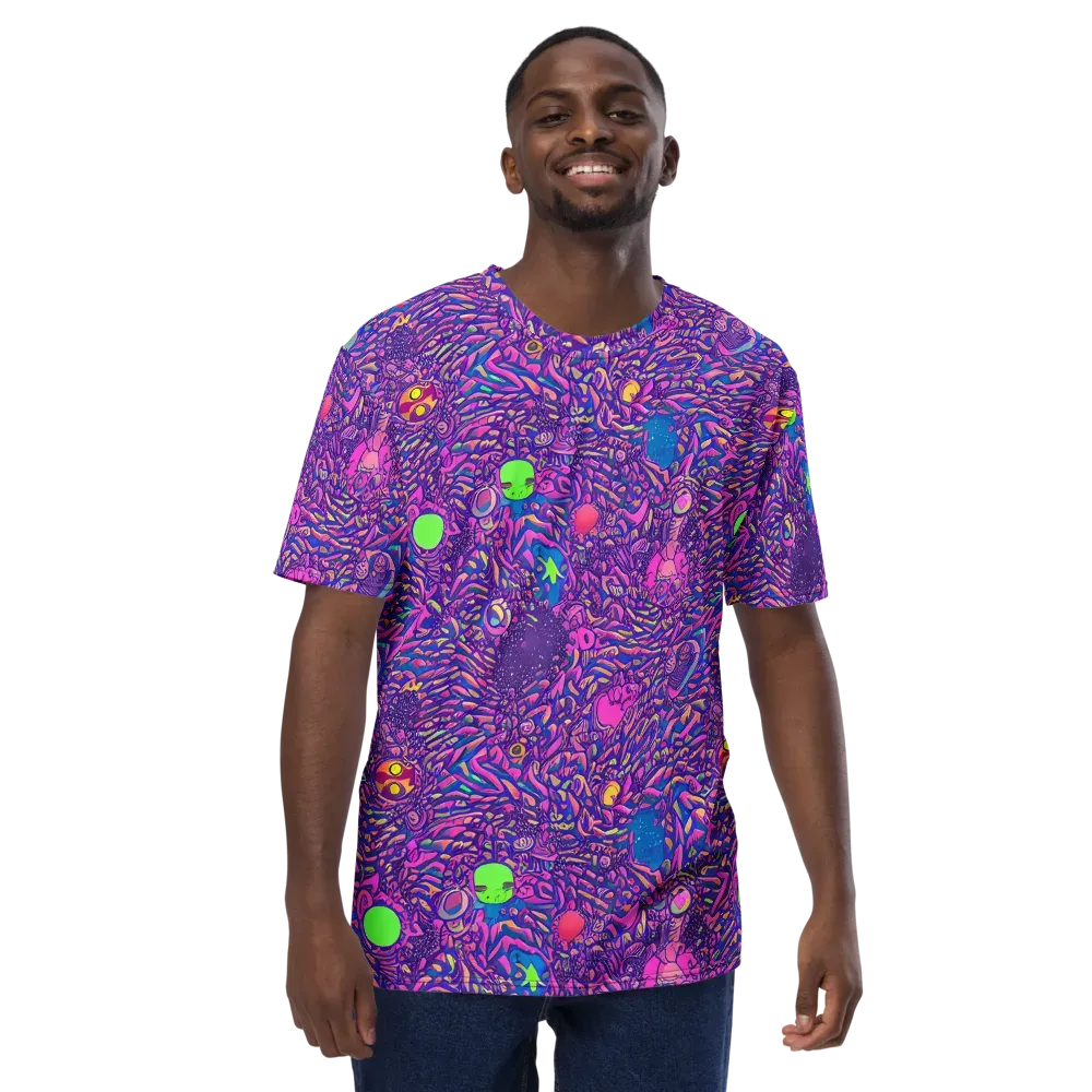 Neon Jungle on Men's Crew Neck T-Shirt — Front