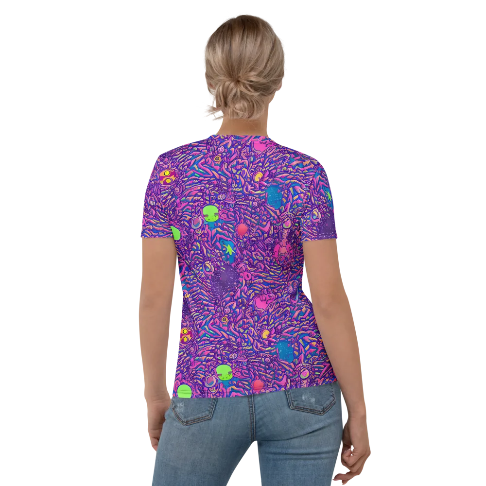 Neon Jungle on Women's Crew Neck T-Shirt — Back