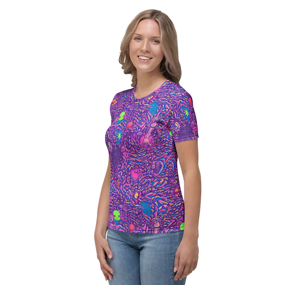 Neon Jungle on Women's Crew Neck T-Shirt — Left