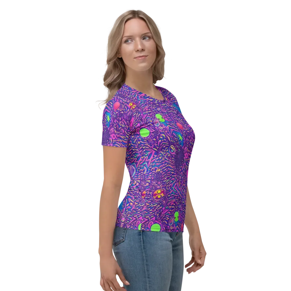 Neon Jungle on Women's Crew Neck T-Shirt — Right