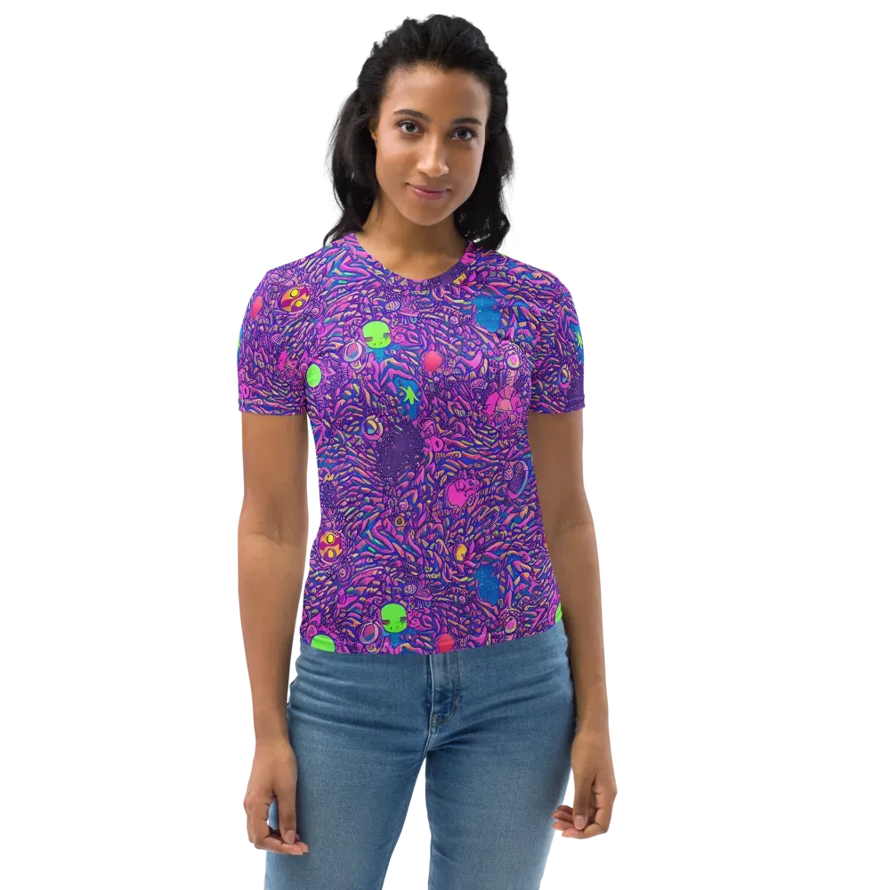 Neon Jungle on Women's Crew Neck T-Shirt — Front