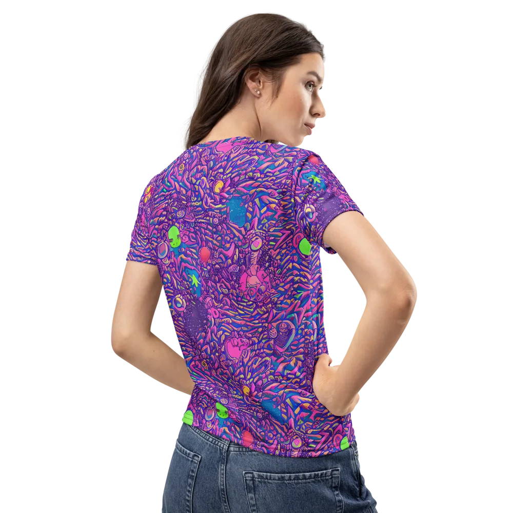Neon Jungle on Women's Crew Neck T-Shirt — Back