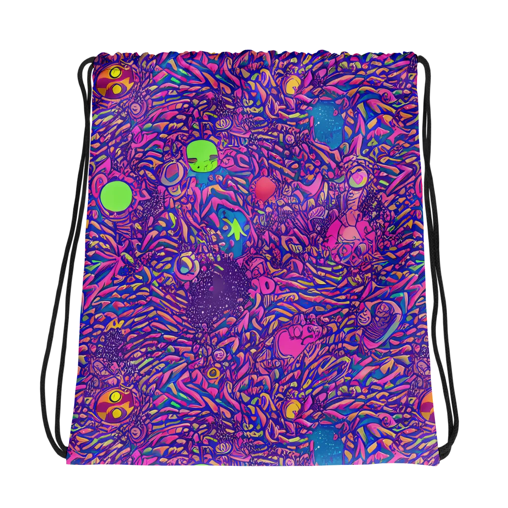 Neon Jungle on Drawstring Bag — Photo