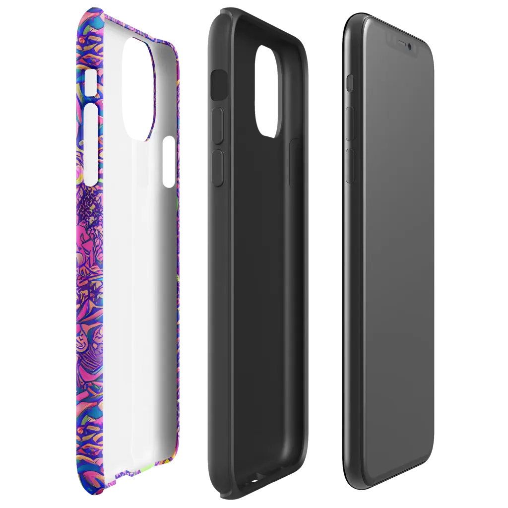 Neon Jungle on Tough Case for iPhone® — Right