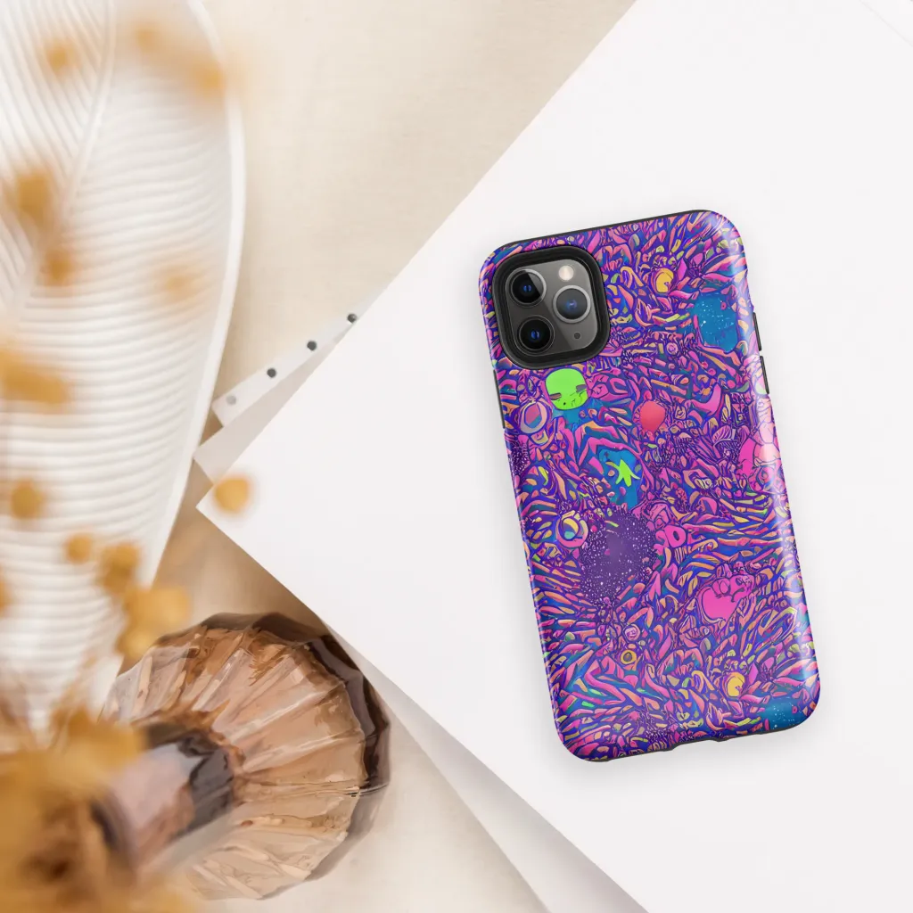 Neon Jungle on Tough Case for iPhone® — Front