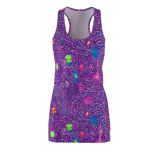 Neon Jungle on a Racerback Dress