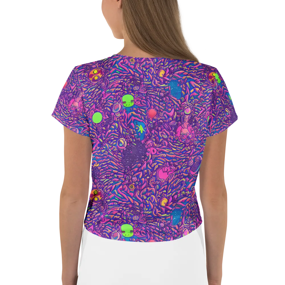 Neon Jungle on Crop Tee — Back