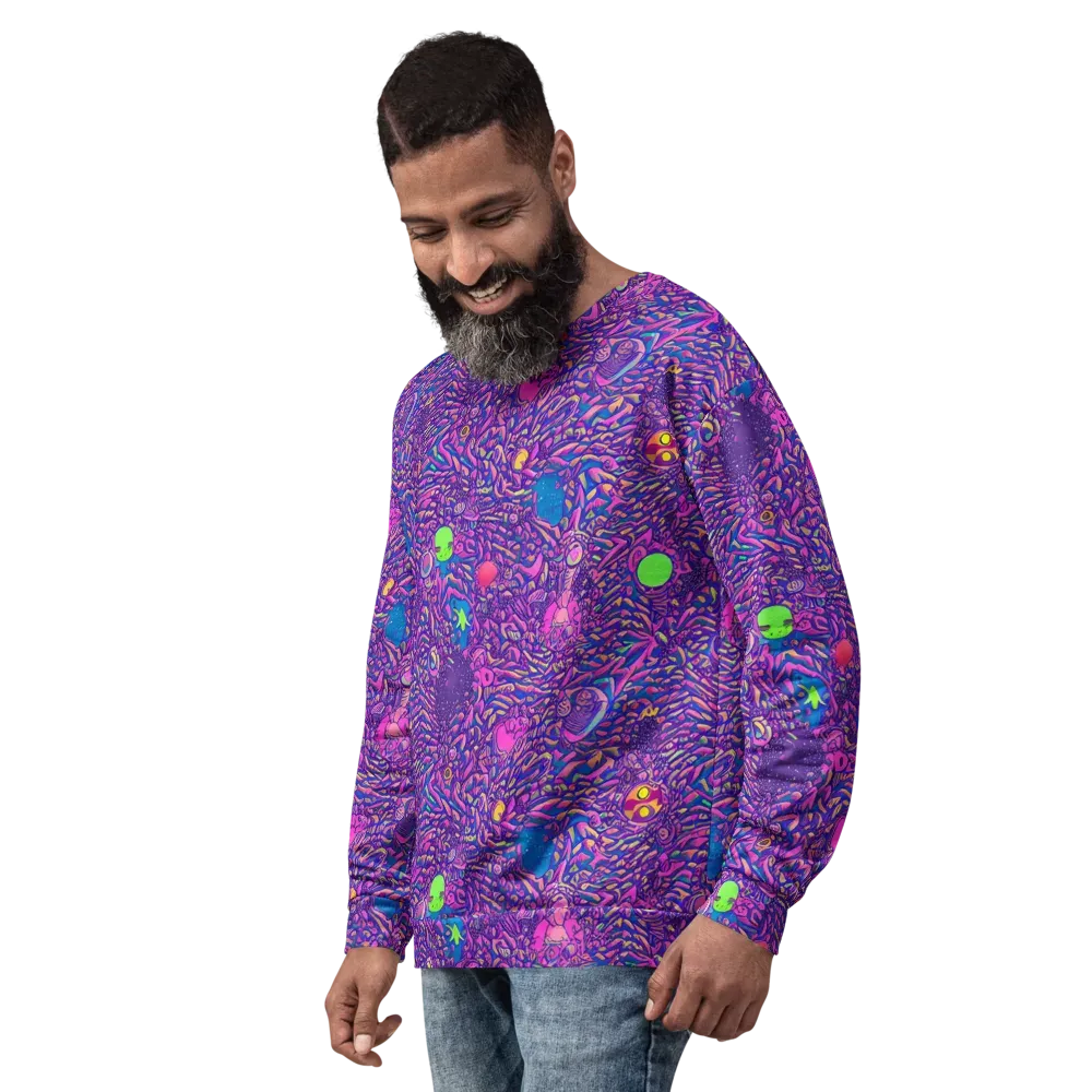 Neon Jungle on Sweatshirt — Left Front