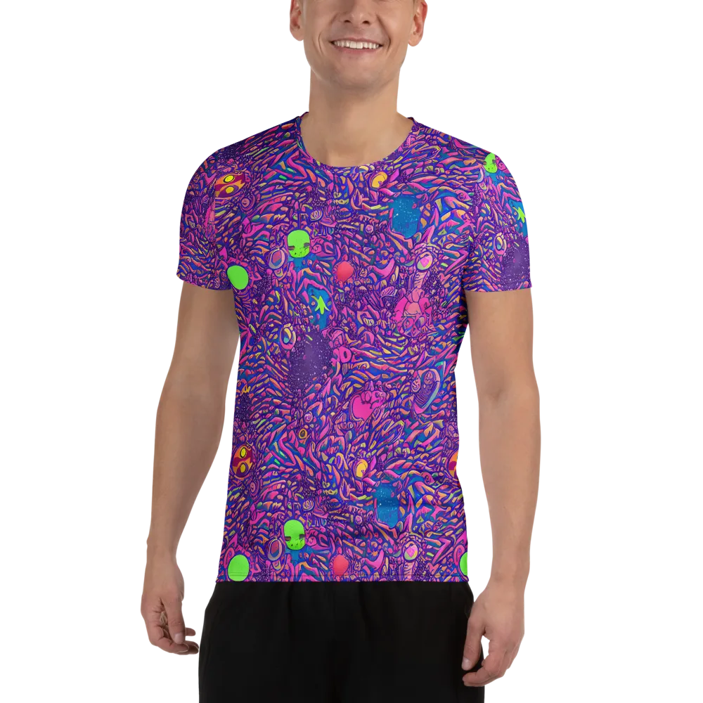 Neon Jungle on Men's Athletic T-Shirt — Front