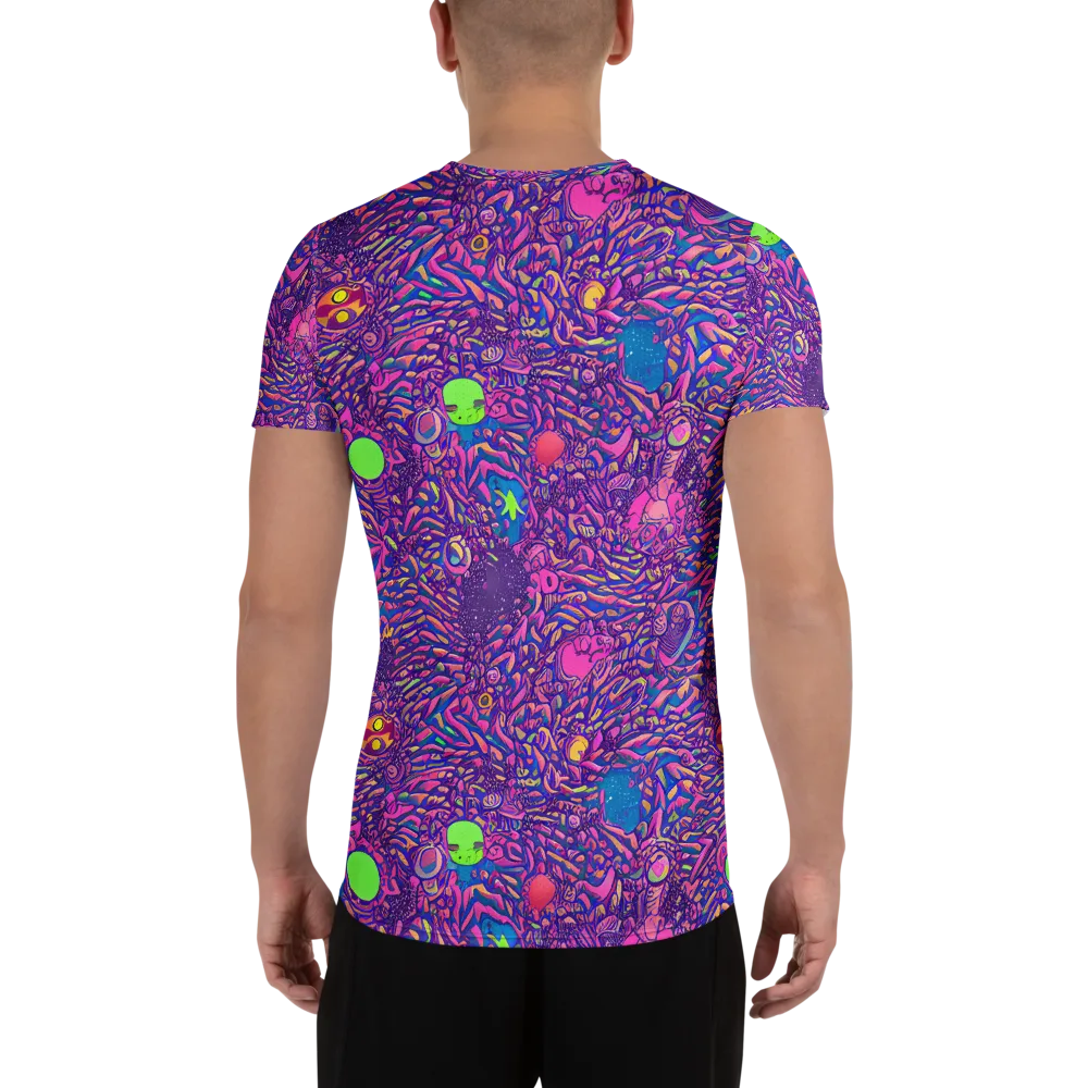 Neon Jungle on Men's Athletic T-Shirt — Back