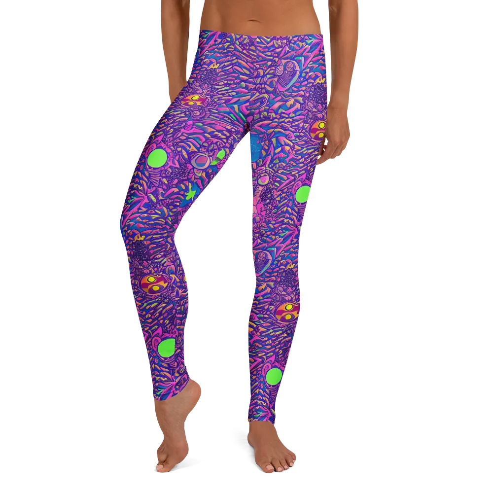 Neon Jungle on Leggings — Front