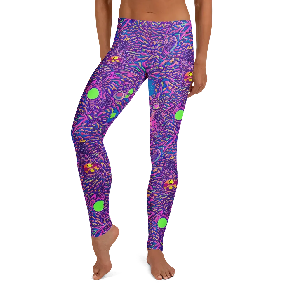 Neon Jungle on Leggings — Front