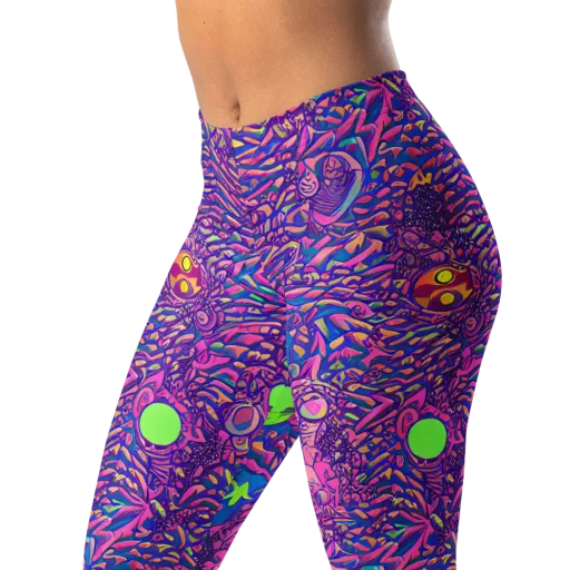 Neon Jungle on a Leggings