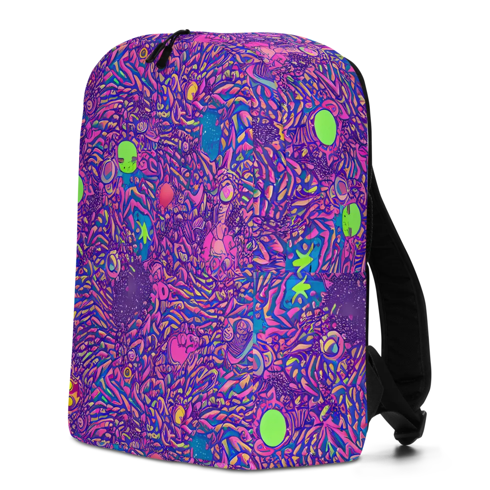 Neon Jungle on Minimalist Backpack — Left