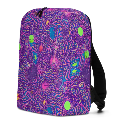 Neon Jungle on a Minimalist Backpack