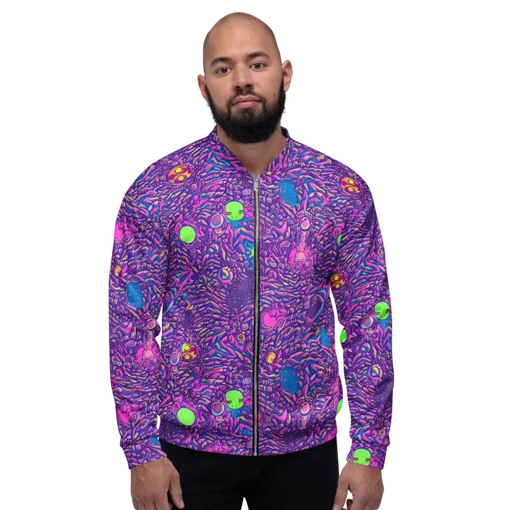 Neon Jungle on Bomber Jacket — Front
