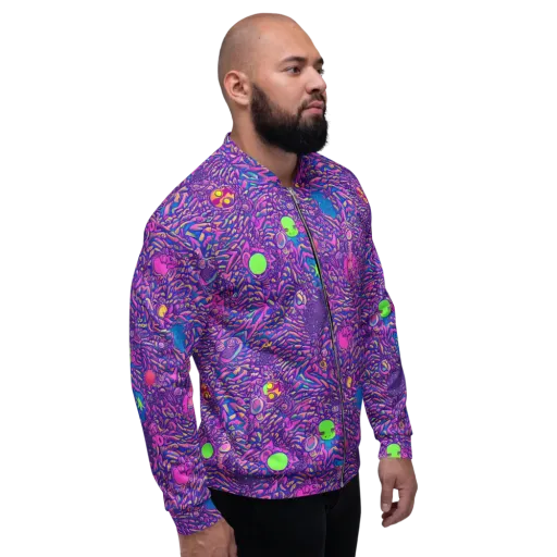 Neon Jungle on a Bomber Jacket