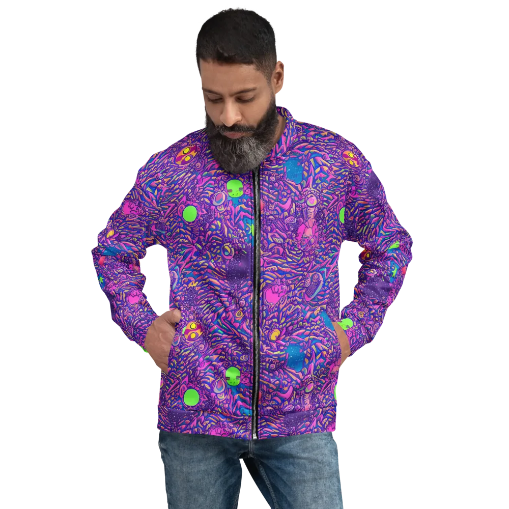 Neon Jungle on Bomber Jacket — Front