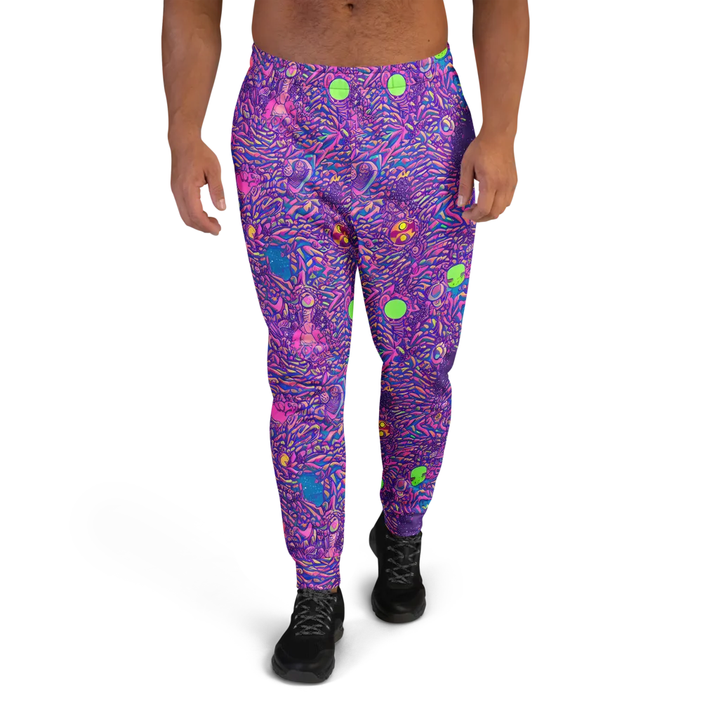 Neon Jungle on Men's Joggers — Front