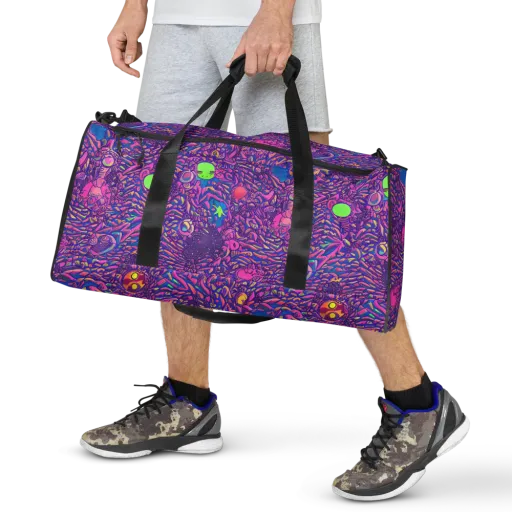 Neon Jungle on a Duffle Bag