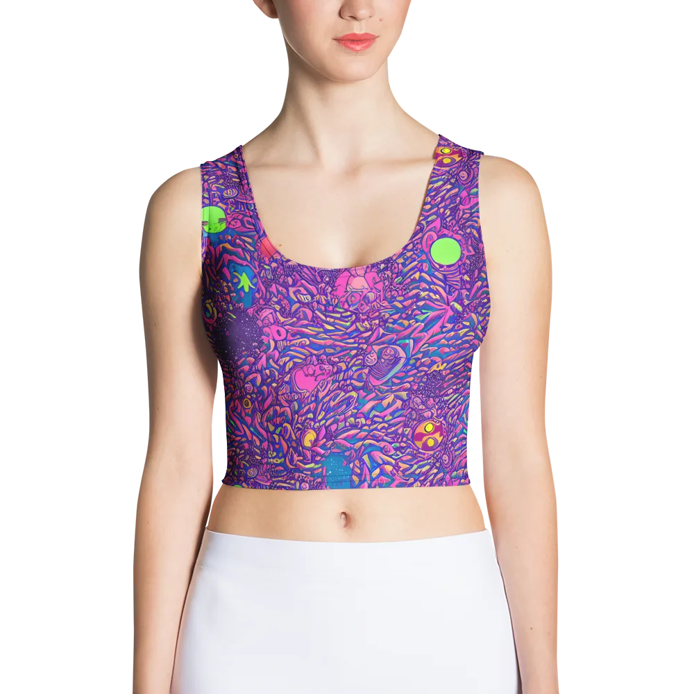 Neon Jungle on Crop Top — Front