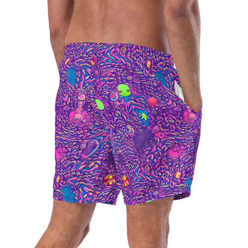 Neon Jungle on Swim Trunks — Right Back