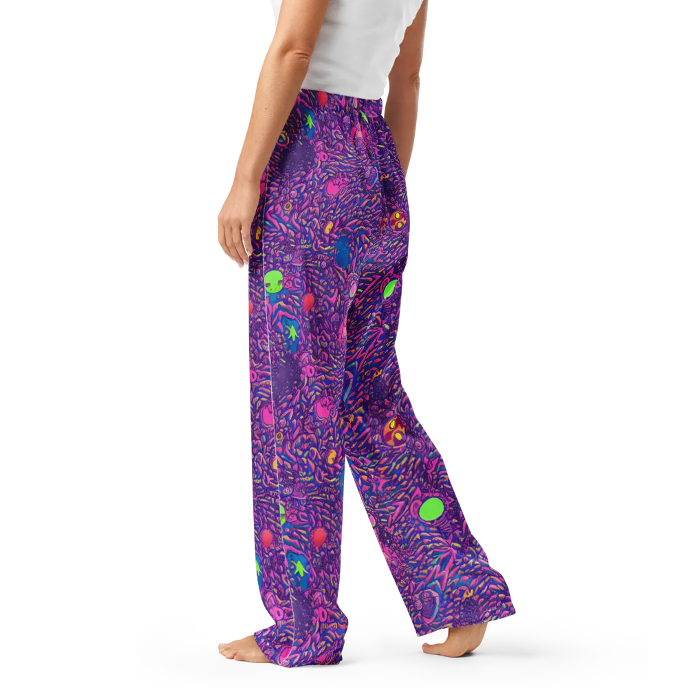 Neon Jungle on Women's Pajama Pants — Left