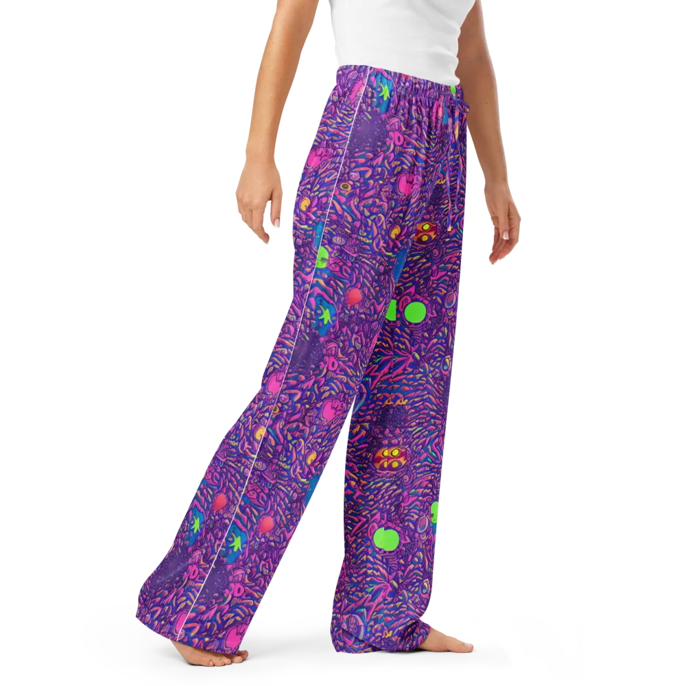 Neon Jungle on Women's Pajama Pants — Right Front