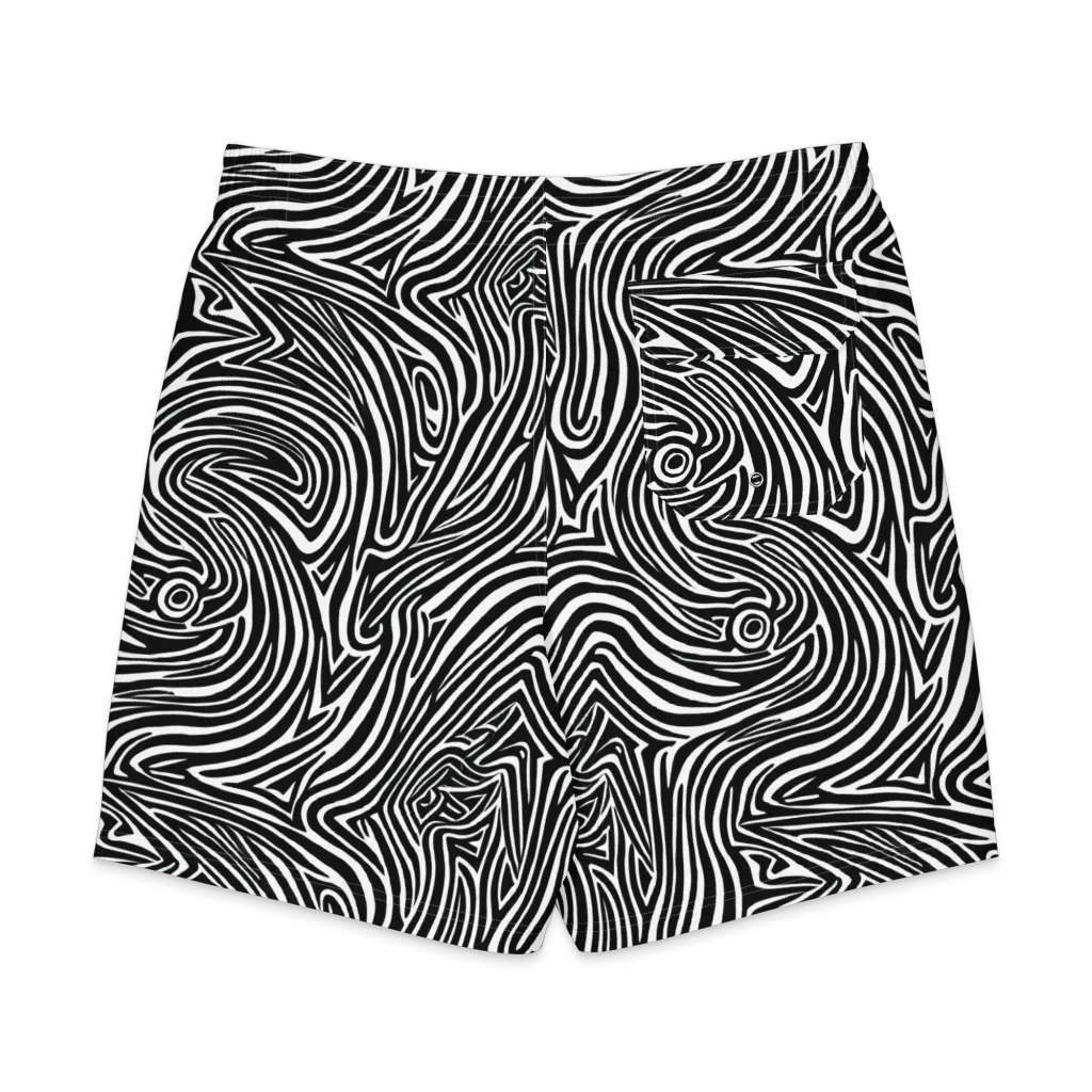 Monochrome Current on Men's Board Shorts — Back