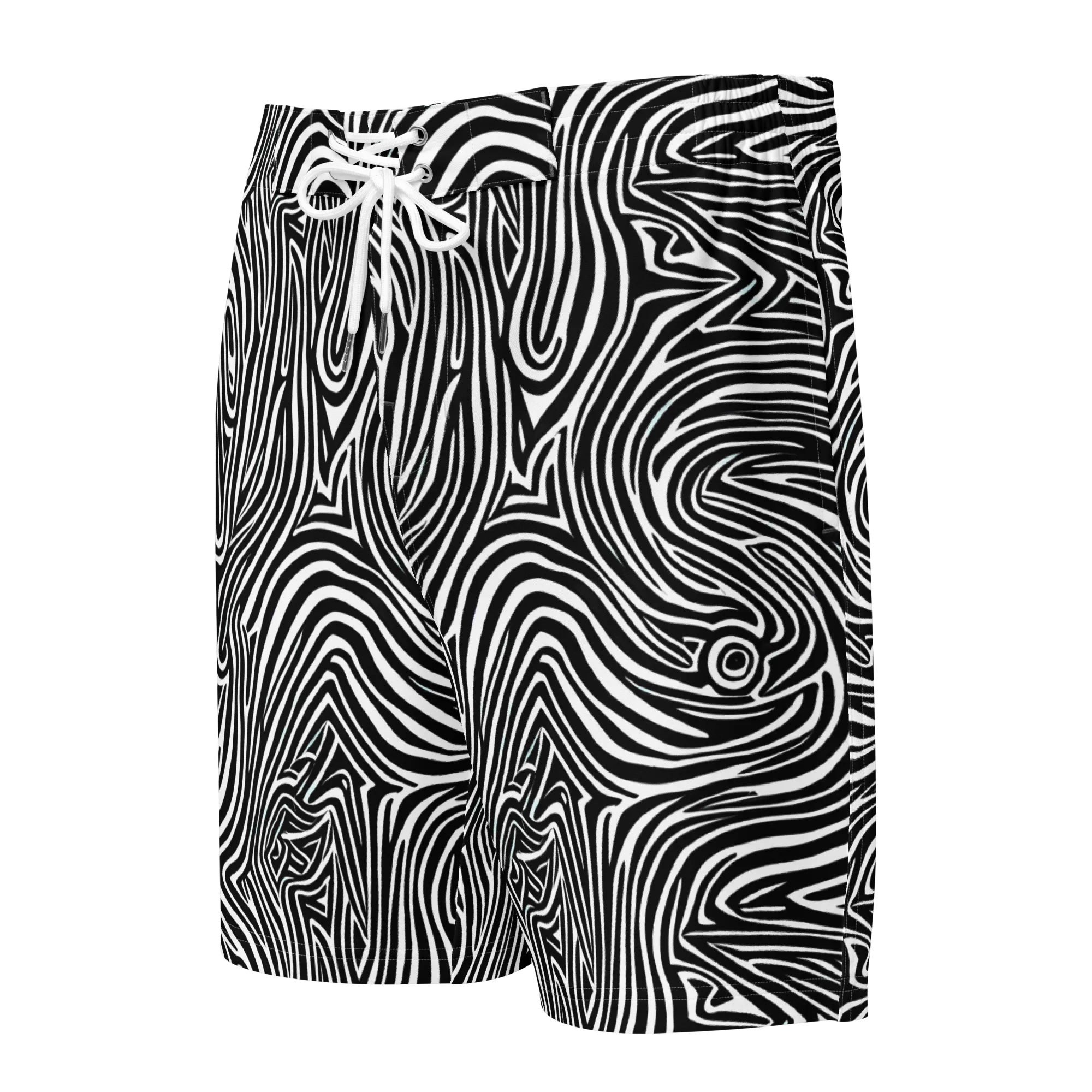 Monochrome Current on Men's Board Shorts — Front