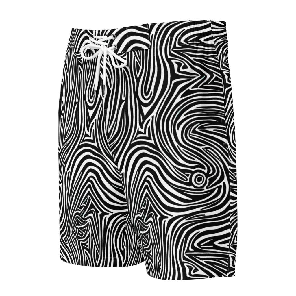 Monochrome Current on Men's Board Shorts — Front