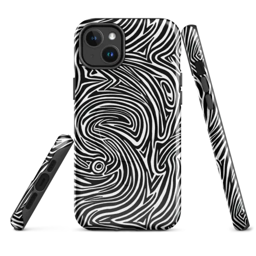 Monochrome Current on a MagSafe Tough Case for iPhone®