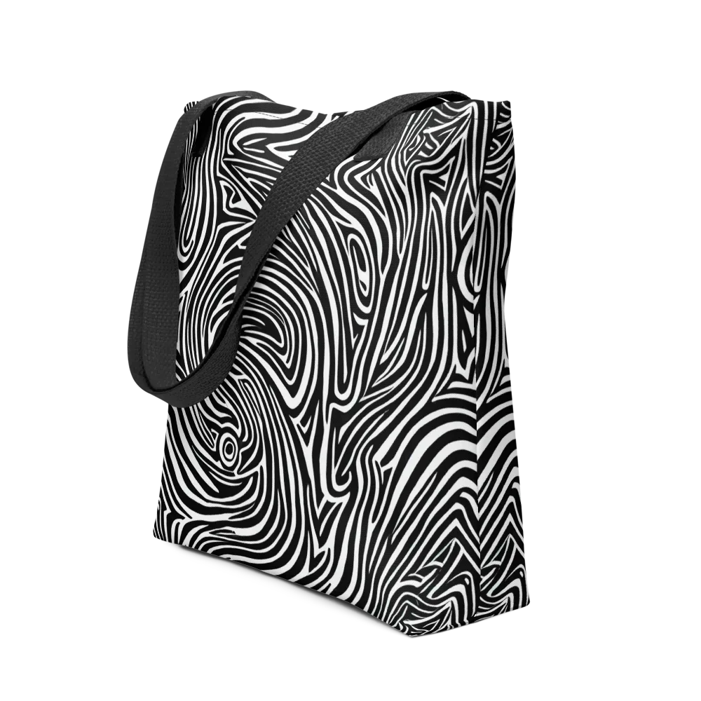 Monochrome Current on Tote Bag — Front