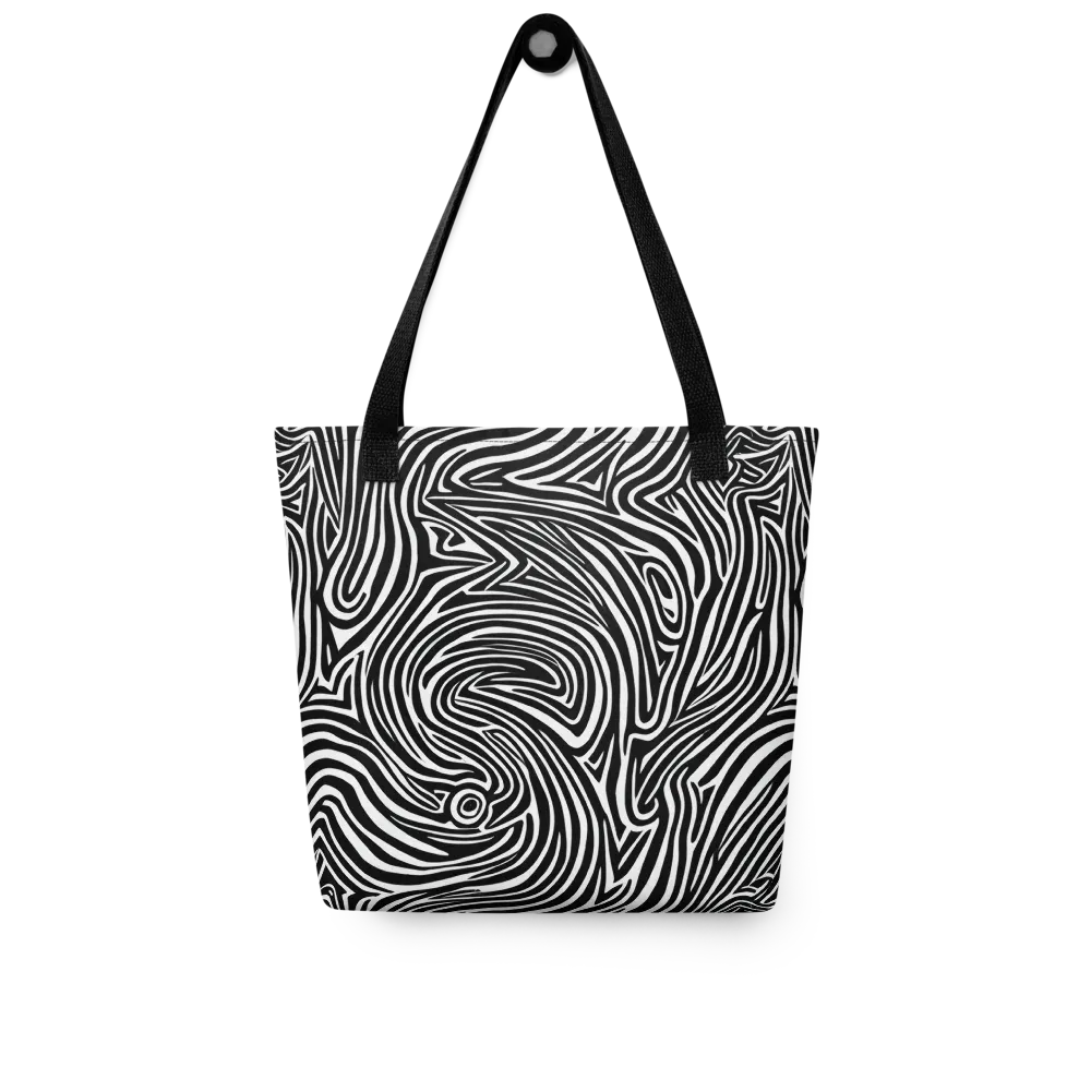 Monochrome Current on Tote Bag — Front