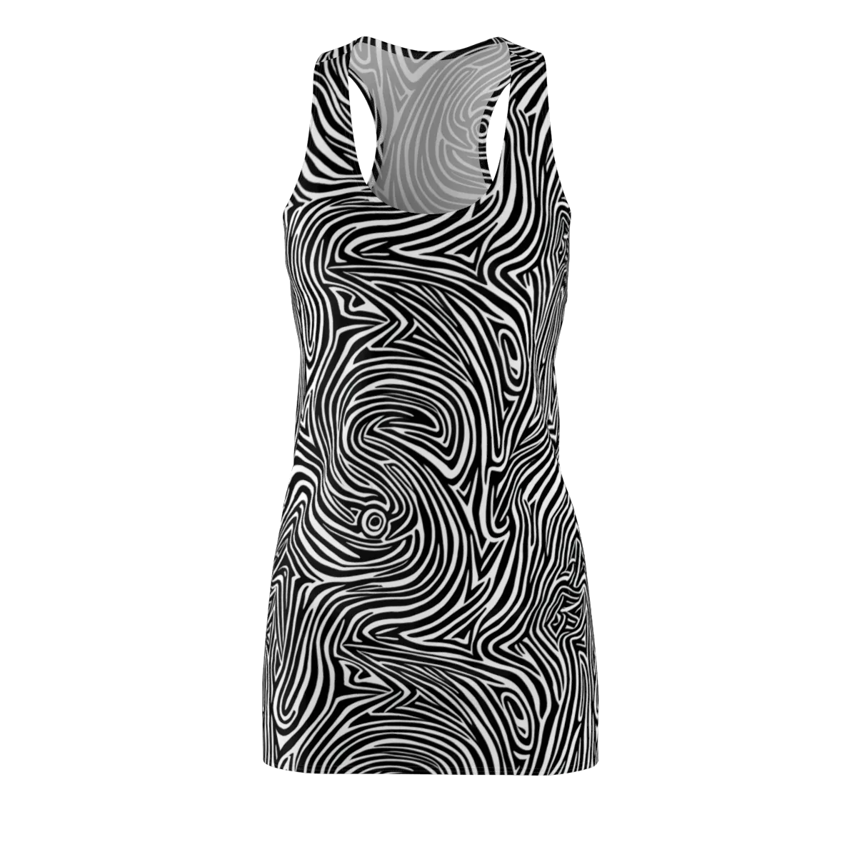 Monochrome Current on Racerback Dress — Front