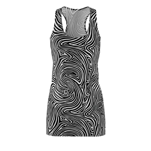 Monochrome Current on a Racerback Dress