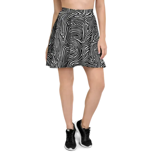 Monochrome Current on a Skater Skirt