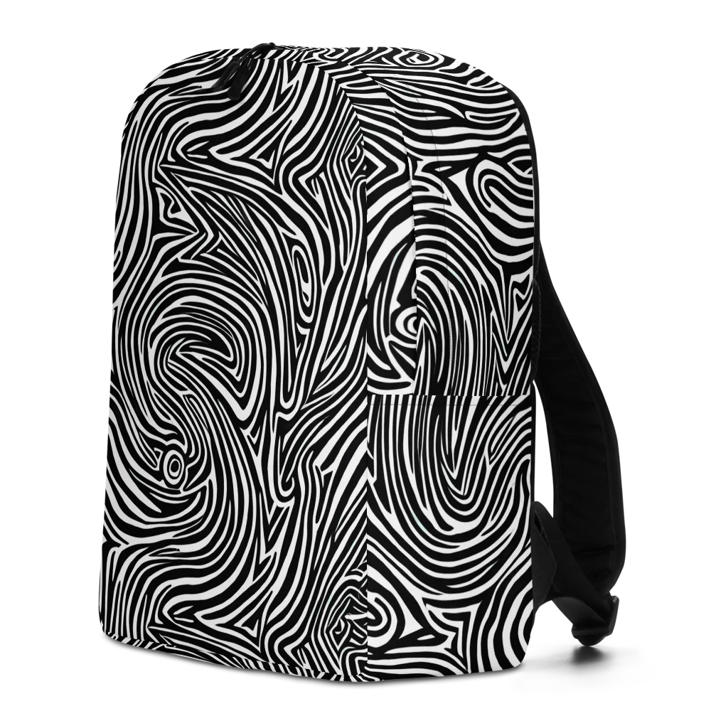 Monochrome Current on Minimalist Backpack — Left