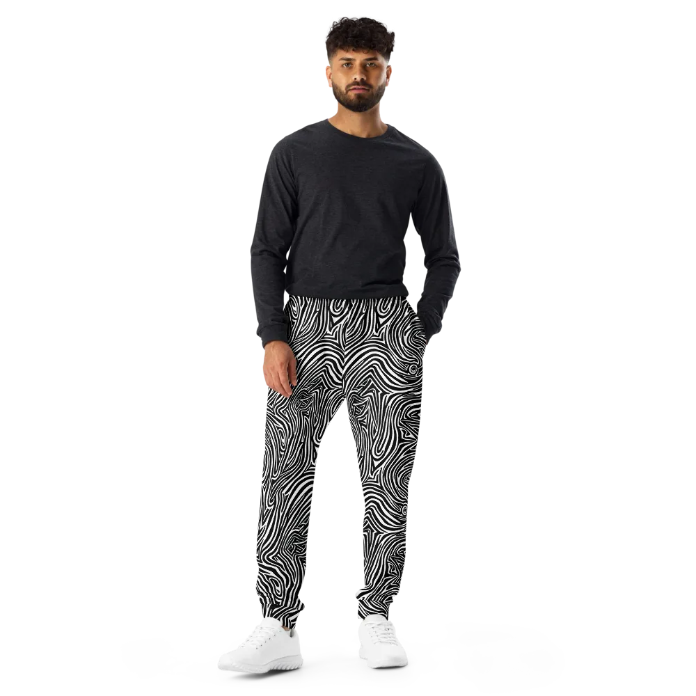 Monochrome Current on Men's Joggers — Front
