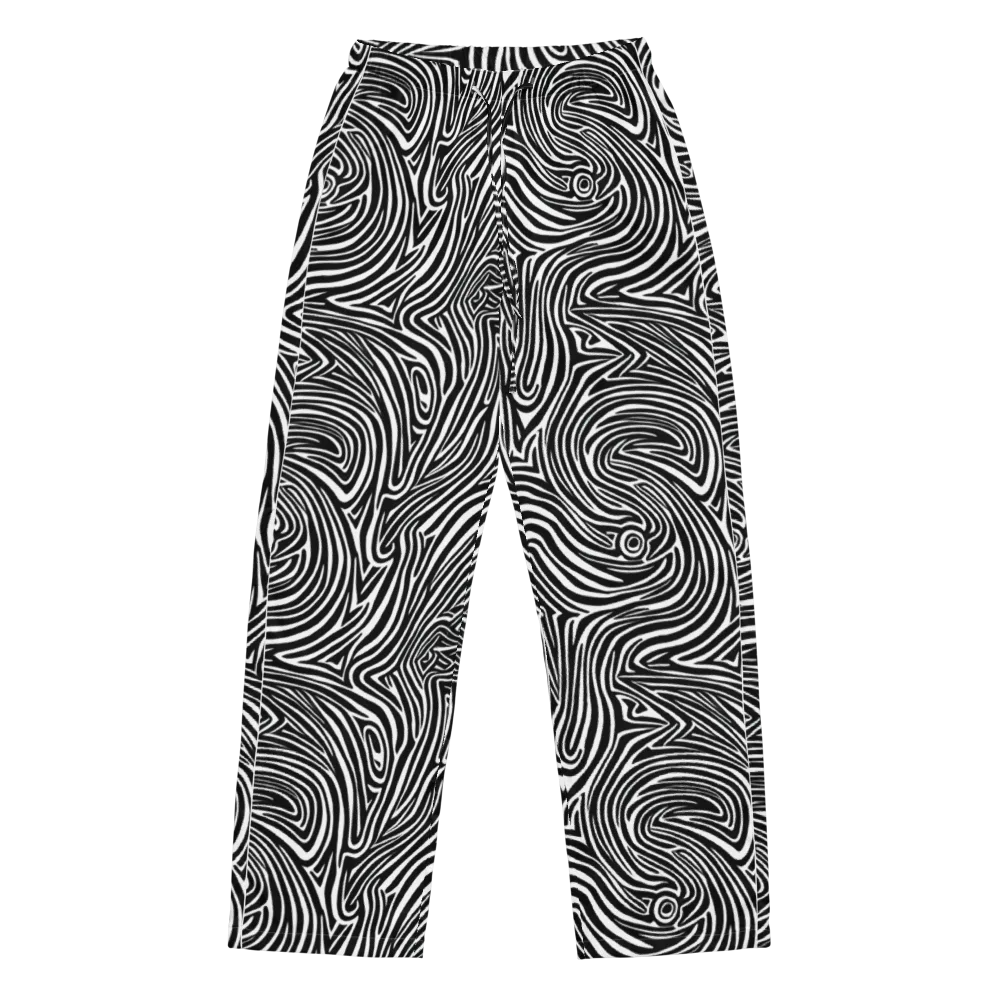 Monochrome Current on Women's Pajama Pants — Front