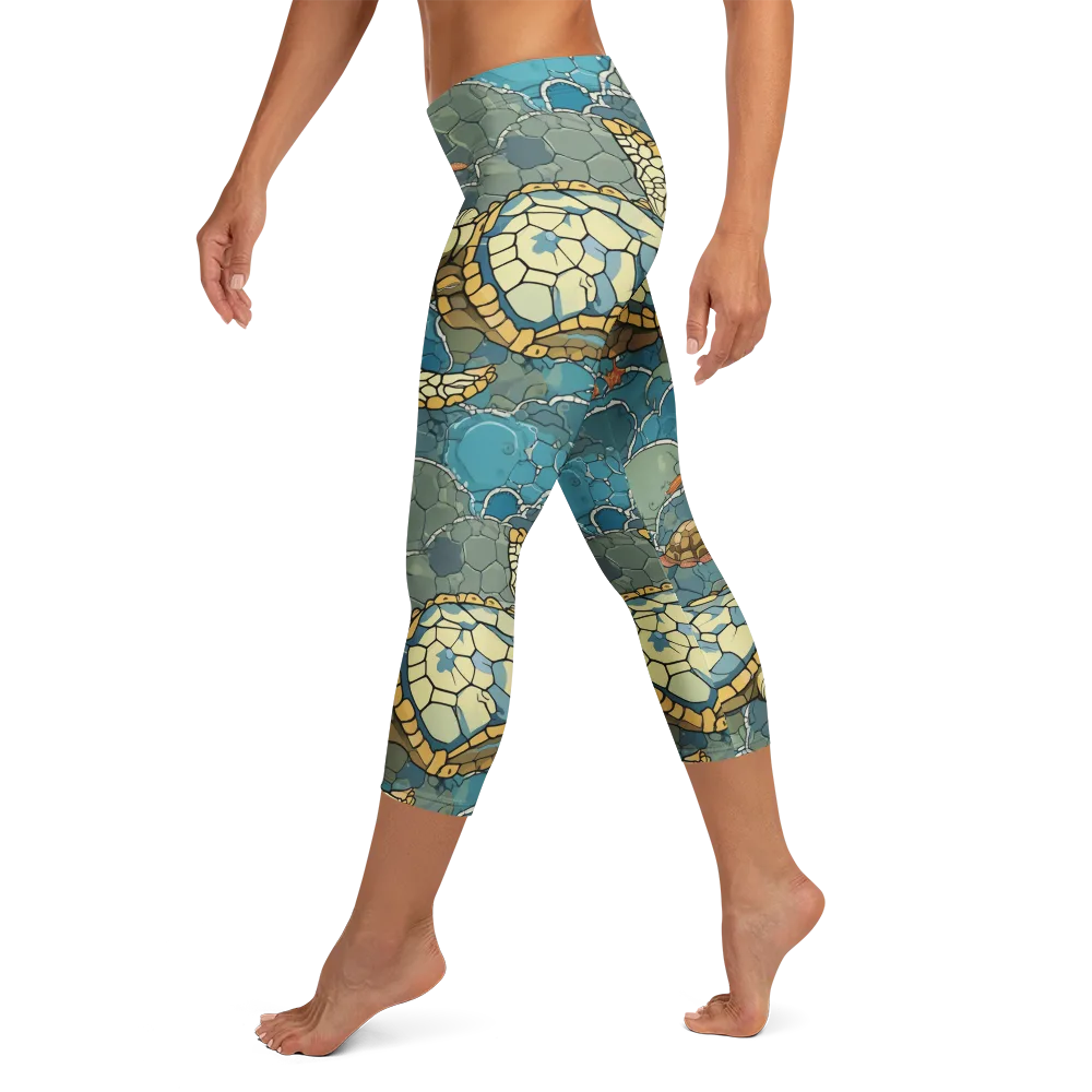 Shellwater Atlas on Capri Leggings — Left