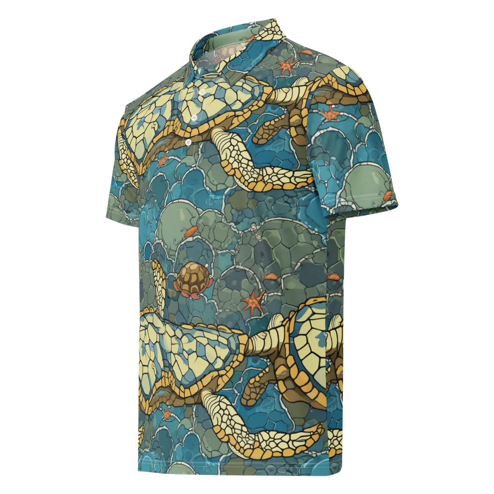 Shellwater Atlas on Men's Slim Fit Polo Shirt — Left Front