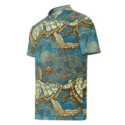 Shellwater Atlas on a Men's Slim Fit Polo Shirt